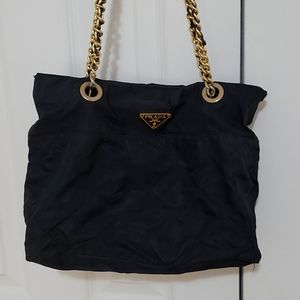 Prada Quilted Nylon Shoulder Bag.